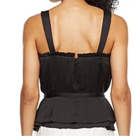 Ryegrass women’s square neck sleeveless peplum top size XS NWOT - Picture 2 of 7